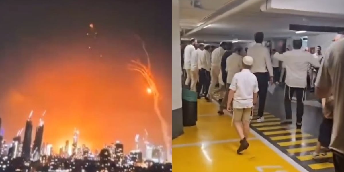 Enquanto Irã lança centenas de mísseis contra Israel, judeus cantam nas garagens