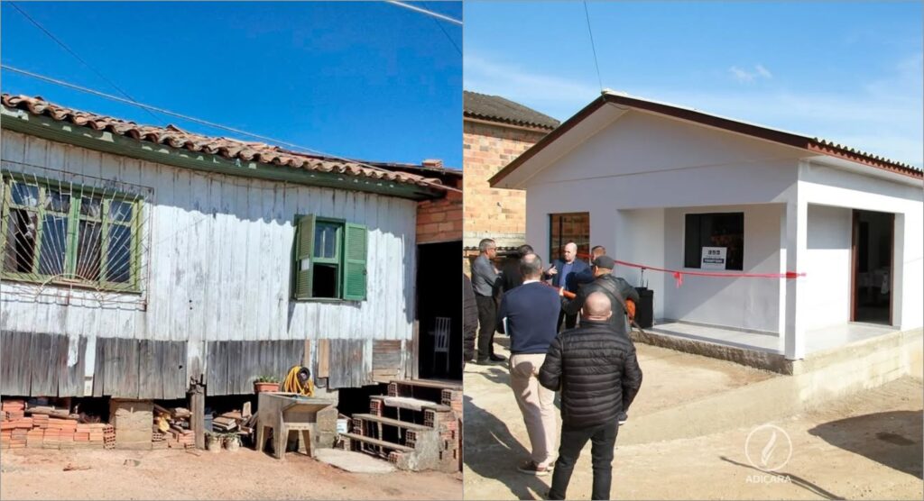 Igreja reconstrói casa para membro que não tinha condições