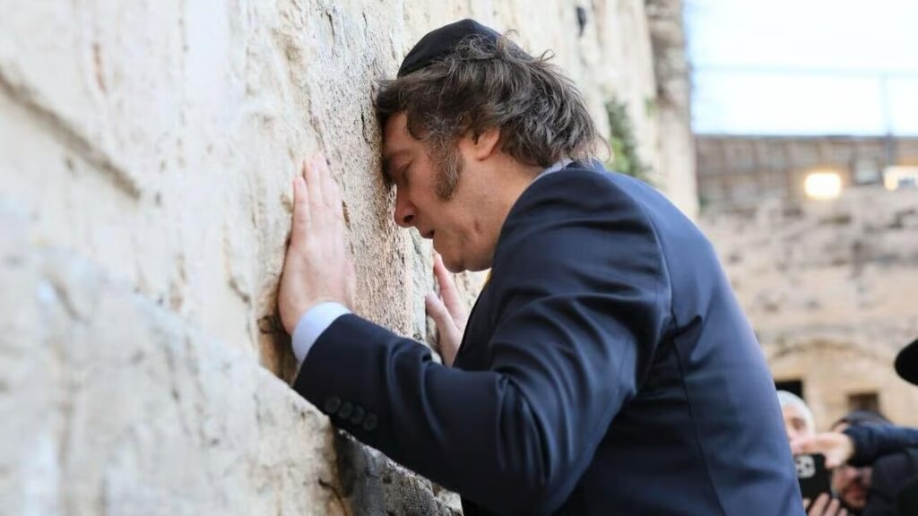 Javier Milei, da Argentina, transfere embaixada para Jerusalém