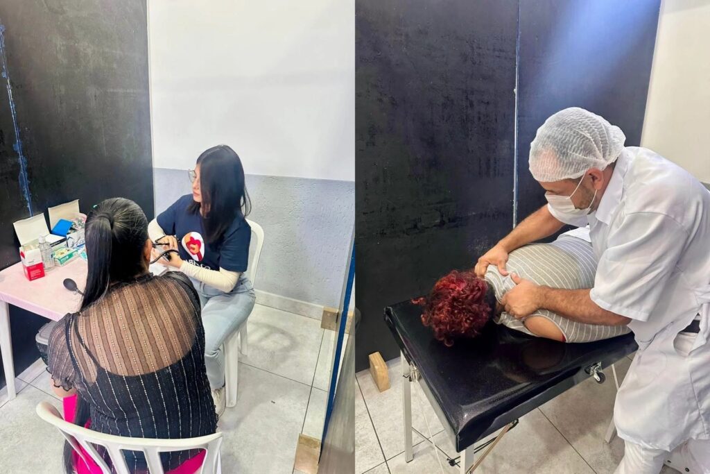 Igreja transforma espaço em local para centenas de atendimentos