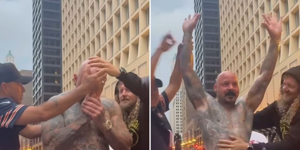 Homem é batizado em piscina improvisada em carro em Chicago: “Dias de avivamento”