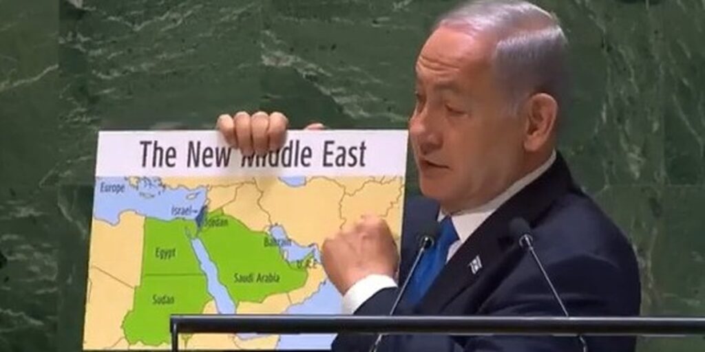 Países árabes condenam fala de Netanyahu sobre mapa bíblico do “Grande Israel”