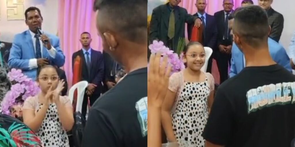 Surdo aceita Jesus após menina traduzir culto em Libras, na Paraíba