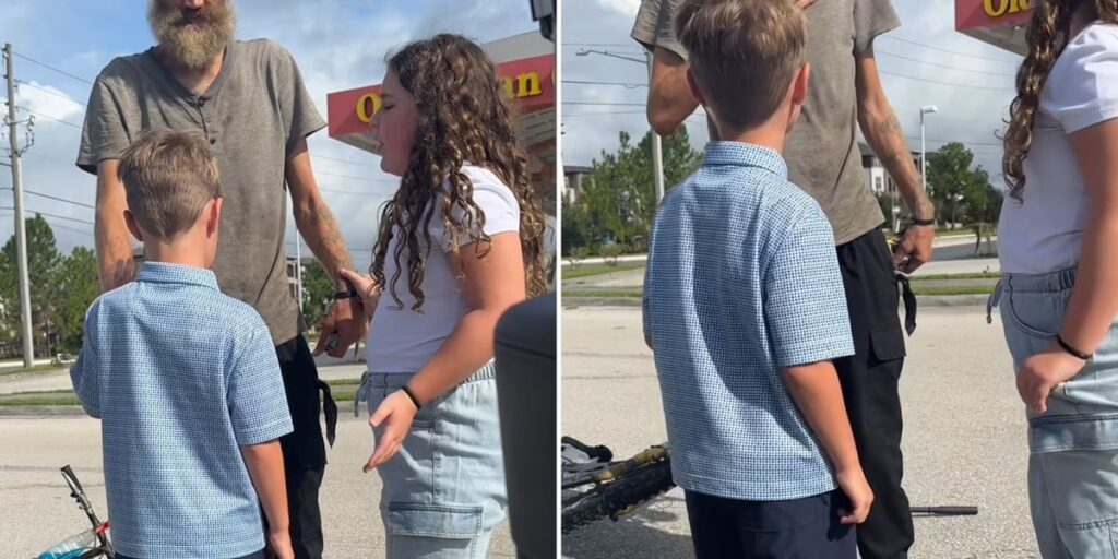 Crianças oram por sem-teto e o emocionam ao falar de Jesus: “Que o Senhor o proteja”