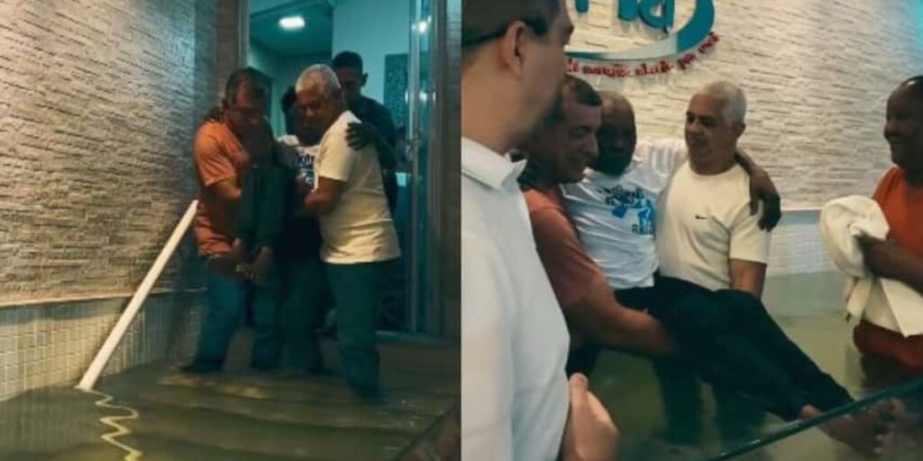 Idoso de 103 anos é batizado no Rio de Janeiro: “Nasci de novo em Cristo”