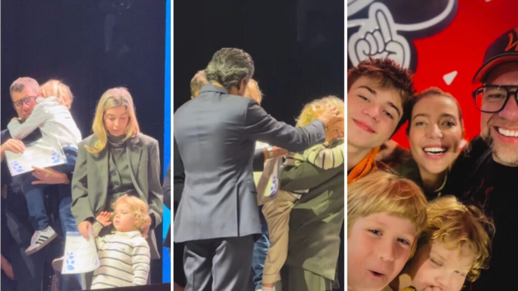 Luiza Possi e marido consagram filhos a Deus em culto